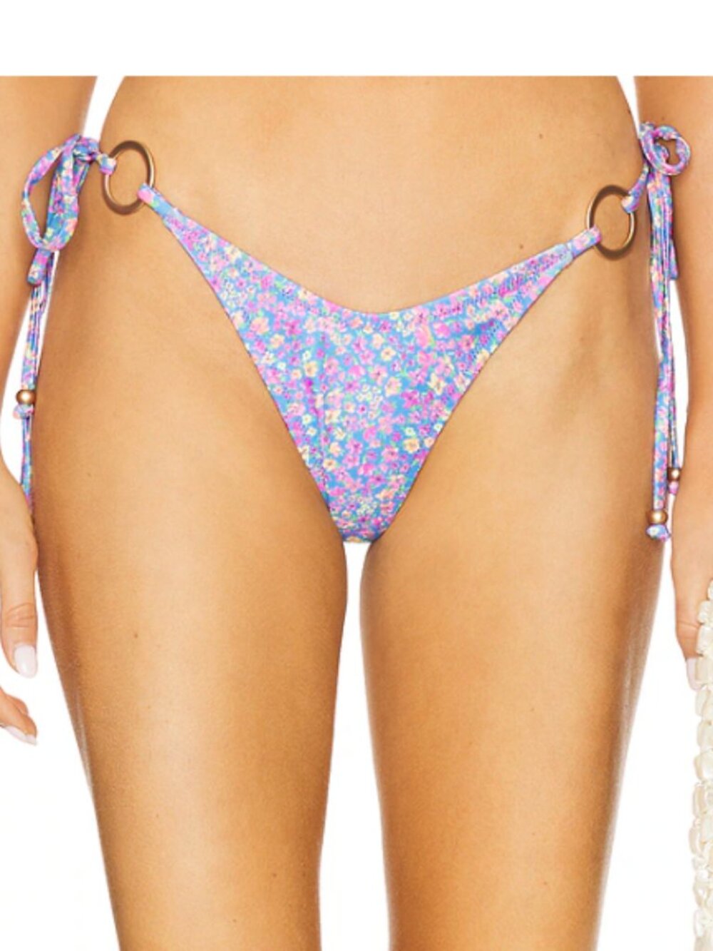 Ring Cheeky Tie Bikini Bottom